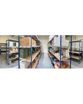 Stockage avec rayonnage leger